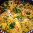 Arroz con alitas de pollo