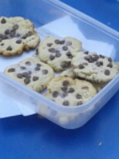 Una foto de Galletas con chispitas de chocolate