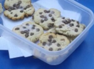 Una foto de Galletas con chispitas de chocolate