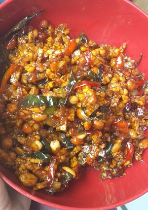 Foto resep OREK TEMPE KACANG TANAH **rasa pedas manis **