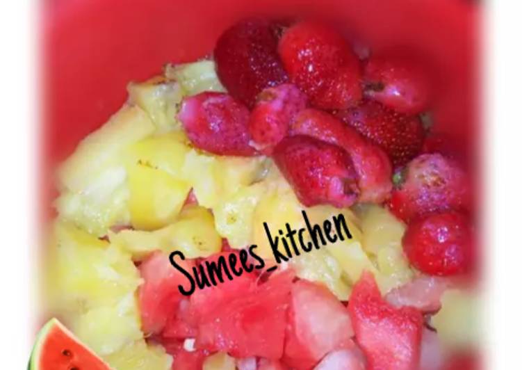 Naturally made fruit salad