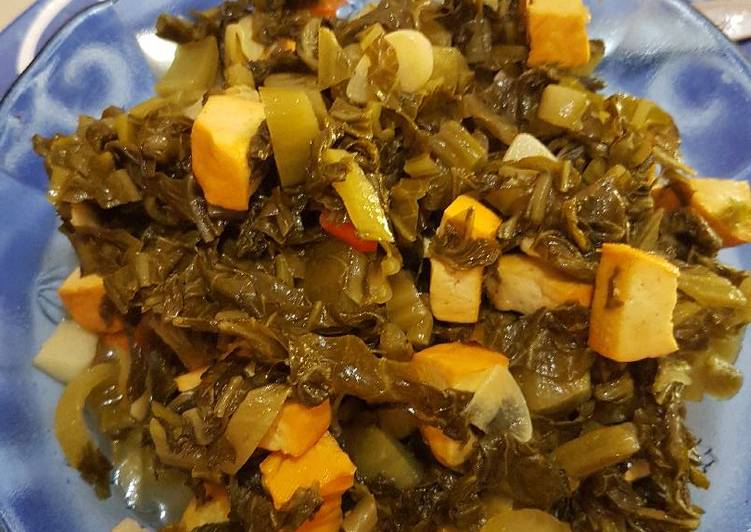 Resep Masakan Tahu Kuning Sayur Asin ~ Resep Manis Masakan Indonesia