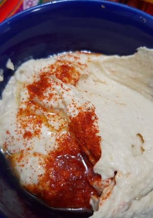 Una foto de Hummus de garbanzo