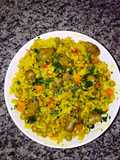 Yo lo llamo risotto con menudos de pollo