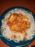 Espaguetti con pollo