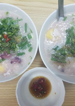 Hình của món Cháo Mực thứ thiệt.