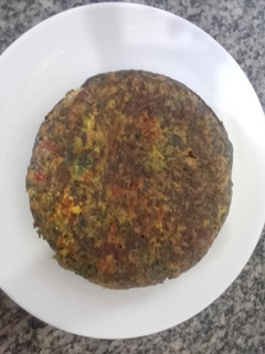Una foto de Mi tortilla de hoja de remolacha