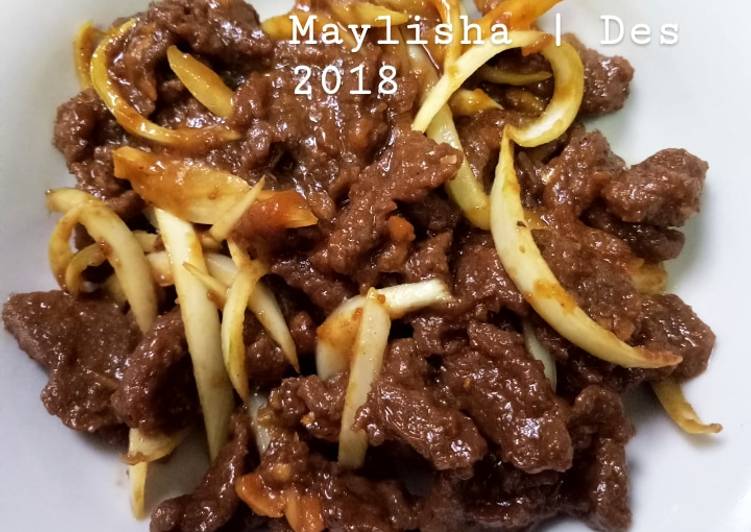 Daging Sapi Tumis Bawang Bombay