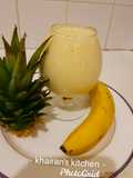 Pineapple and banana smoothie