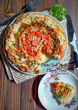 Foto resep Fritatta Fusili Mix Sayuran (Topping Pizza)