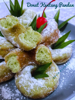 Foto resep Donat Kentang Pandan