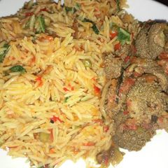 A picture of Jallof rice.