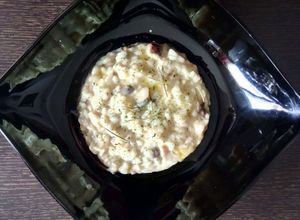 Una foto de Arroz con Boletus tipo Risotto