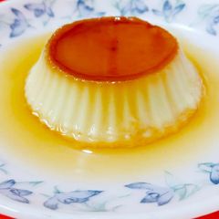 A picture of Eggless Steamed Caramel Custard.