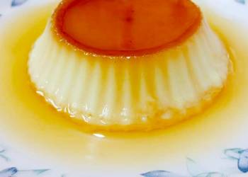 Unique Cuisine Eggless Steamed Caramel Custard Delicious Nutritious