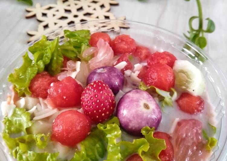 Langkah Mudah Menyiapkan 80. Salad Sayur Buah Enak