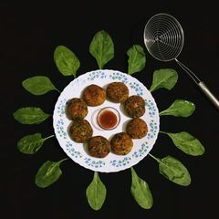 A picture of Spinach Tikki.