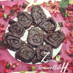 A picture of Chocolate Cinnamon Rolls.