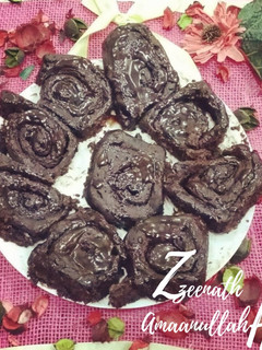 A picture of Chocolate Cinnamon Rolls.