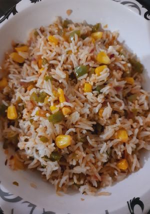 A picture of Corn fried rice.