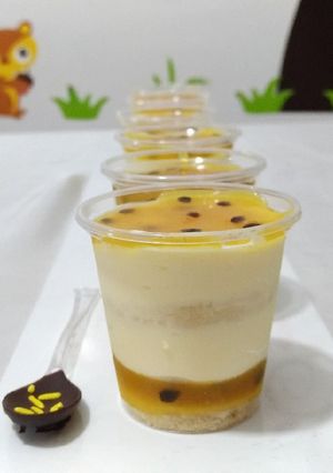 Una foto de Cheesecake de Maracuyá