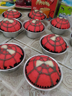 Foto resep Apam 3d alias bolu karakter timbul