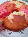 Colorful sponge cake