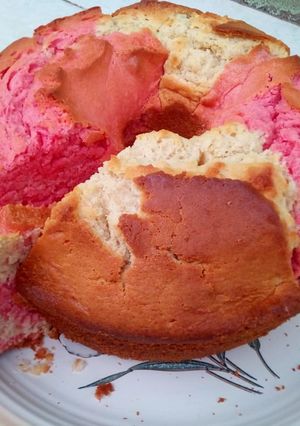 A picture of Colorful sponge cake.