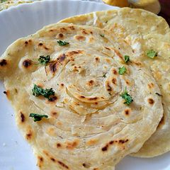 Khasta masala lacha paratha A picture of Khasta masala lacha paratha.