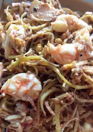 รูปของ ยำหัวปลีกุ้งสด(สูตรโบราณ)