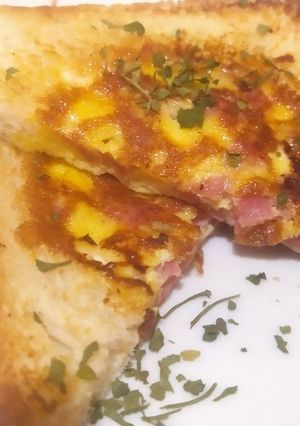 Sült tojásos szendvics recept fotója