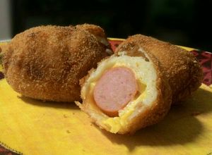 Foto de Enroladinho de salsicha e queijo (frito)