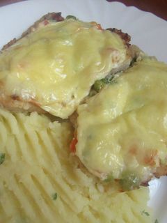 Zöldséges búbos karaj recept fotója