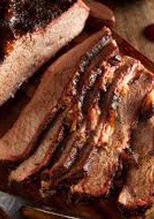A picture of Brisket with marinade.
