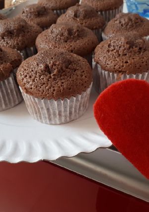 Una foto de Magdalenas y mini magdalenas de chocolate