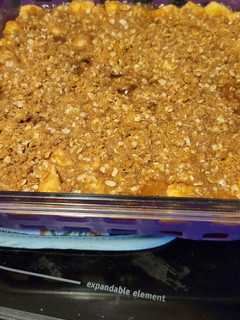 A picture of Angela's Apple Crisp.