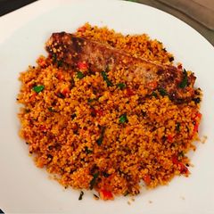 A picture of Jollof Couscous.