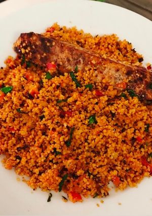 A picture of Jollof Couscous.