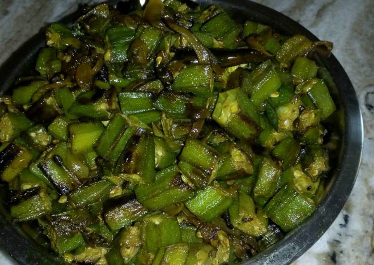 Recipe of Perfect Lady&#39;s finger stir fry