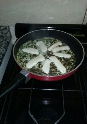 Una foto de Tortilla de espinaca muy sana
