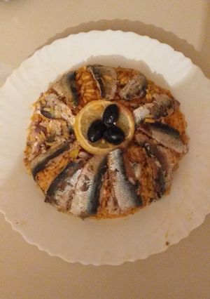 صورة لوصفة رز بالسردين في الكوشة