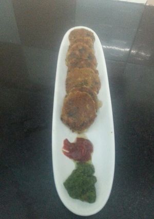 A picture of Kamal kakadi /Lotus Stem ke Kebab.