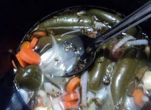 Una foto de Chiles barrocos para rellena en escabeche con zanahoria. México