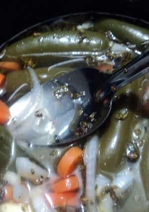 Una foto de Chiles barrocos para rellena en escabeche con zanahoria. México