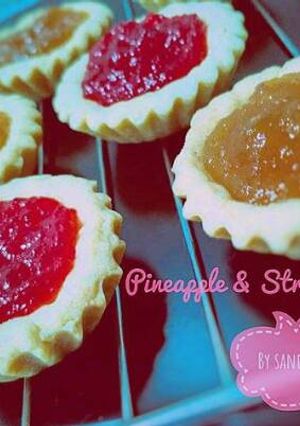 Foto resep Pineapple & Strawberry Pie