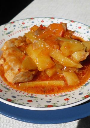Una foto de Estofado de pollo fácil