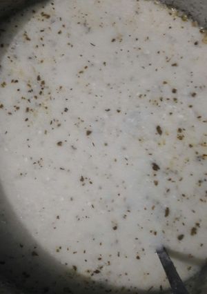 صورة لوصفة رز ولبن نحن بنسميها (لبنية)