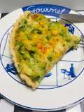 Quiche de brócoli con Queso Cheddar, Mozzarella!!