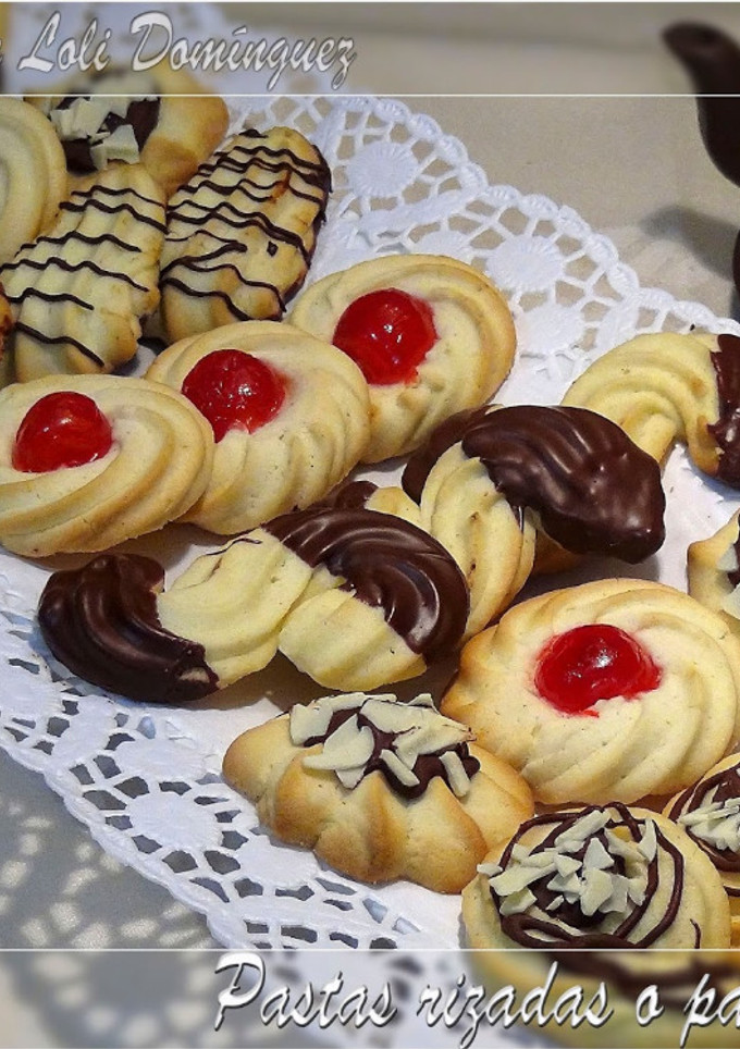 Una foto de Galletas rizadas o pastas de té