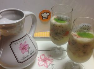 Una foto de Pitahaya, manzana al vodka